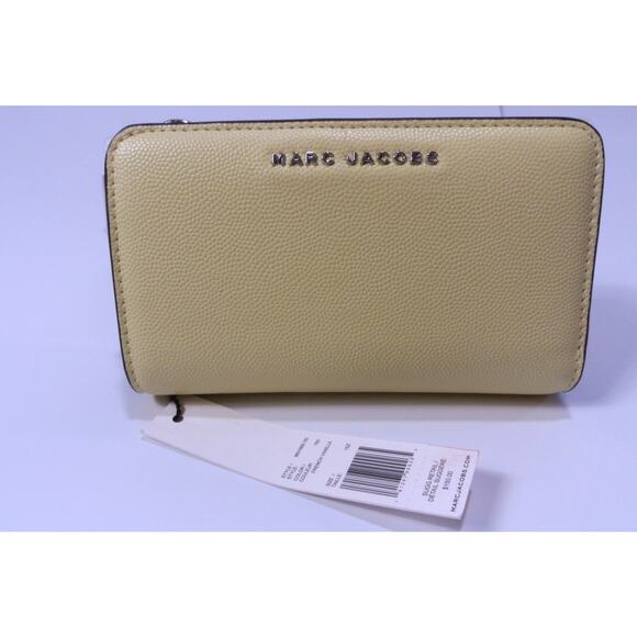 Marc Jacobs M0016990 Saffiano LeatherBifold Wallet French Vanilla NWT 150